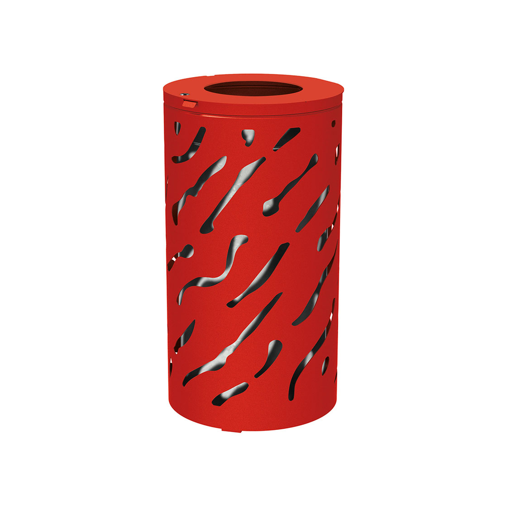 Corbeille Venise 80 ou 120 litres RAL3020 - seau Galva - PROCITY - 208102.3020