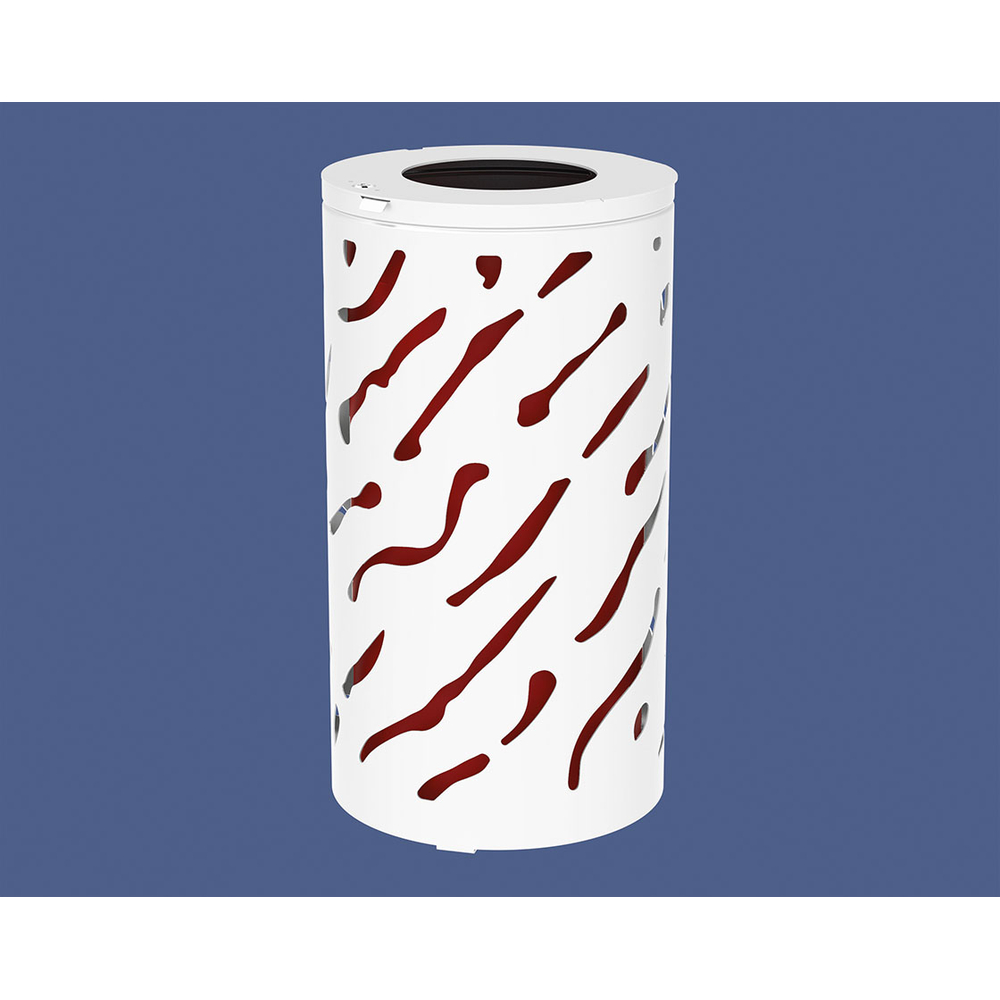 Corbeille Venise 80 ou 120 litres RAL9010 - seau peint sur Galva - PROCITY - 208106.9010