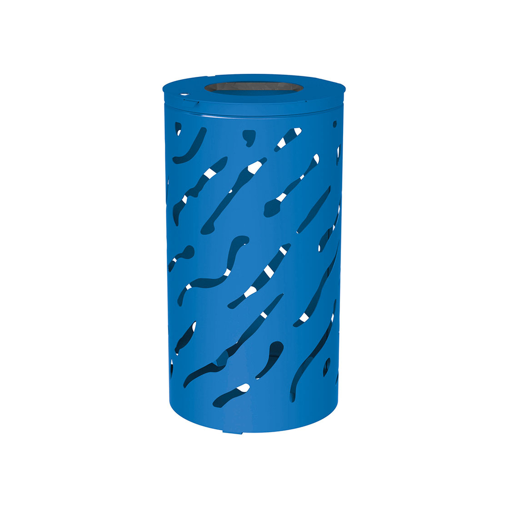 Corbeille Venise 80 ou 120 litres RAL5010 - Sans seau - PROCITY - 208108.5010