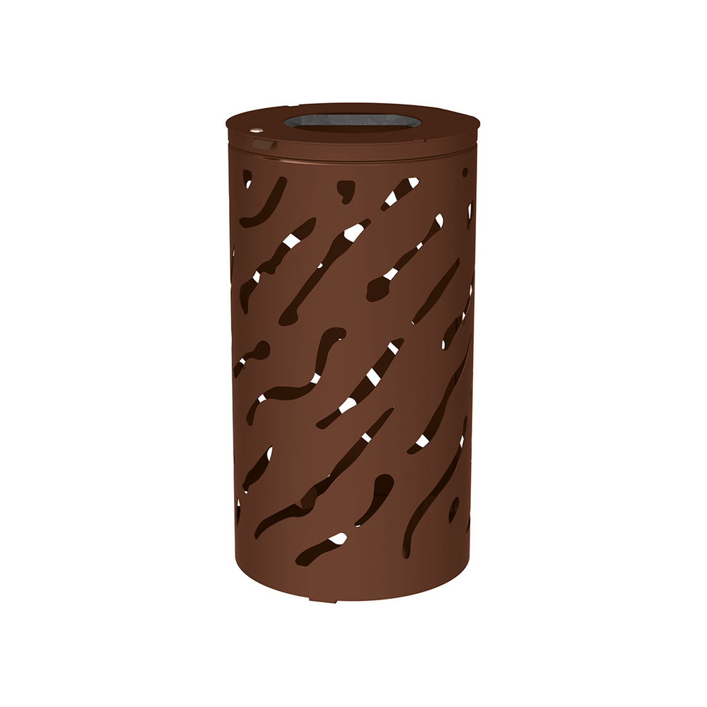 Corbeille Venise 80 ou 120 litres RAL8017 - Sans seau - PROCITY - 208108.8017
