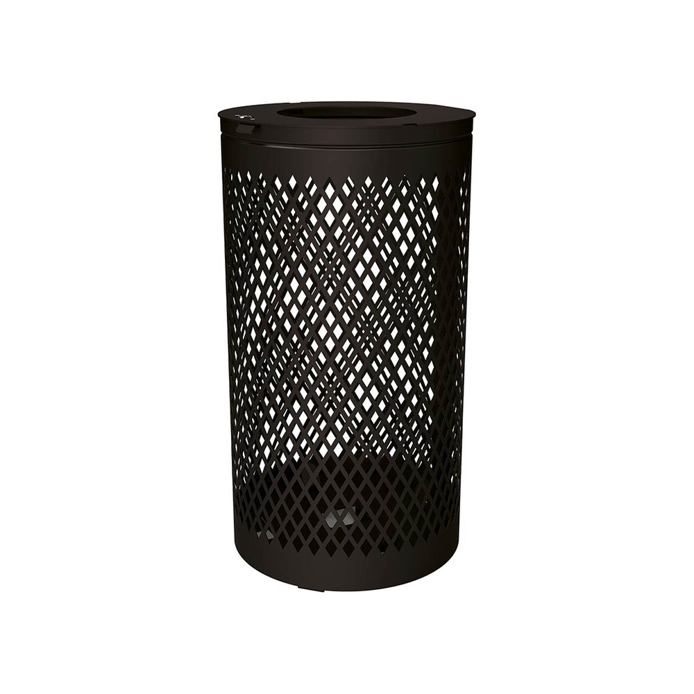 Corbeille Losange 120 litres RAL9005 - PROCITY - 208109.9005