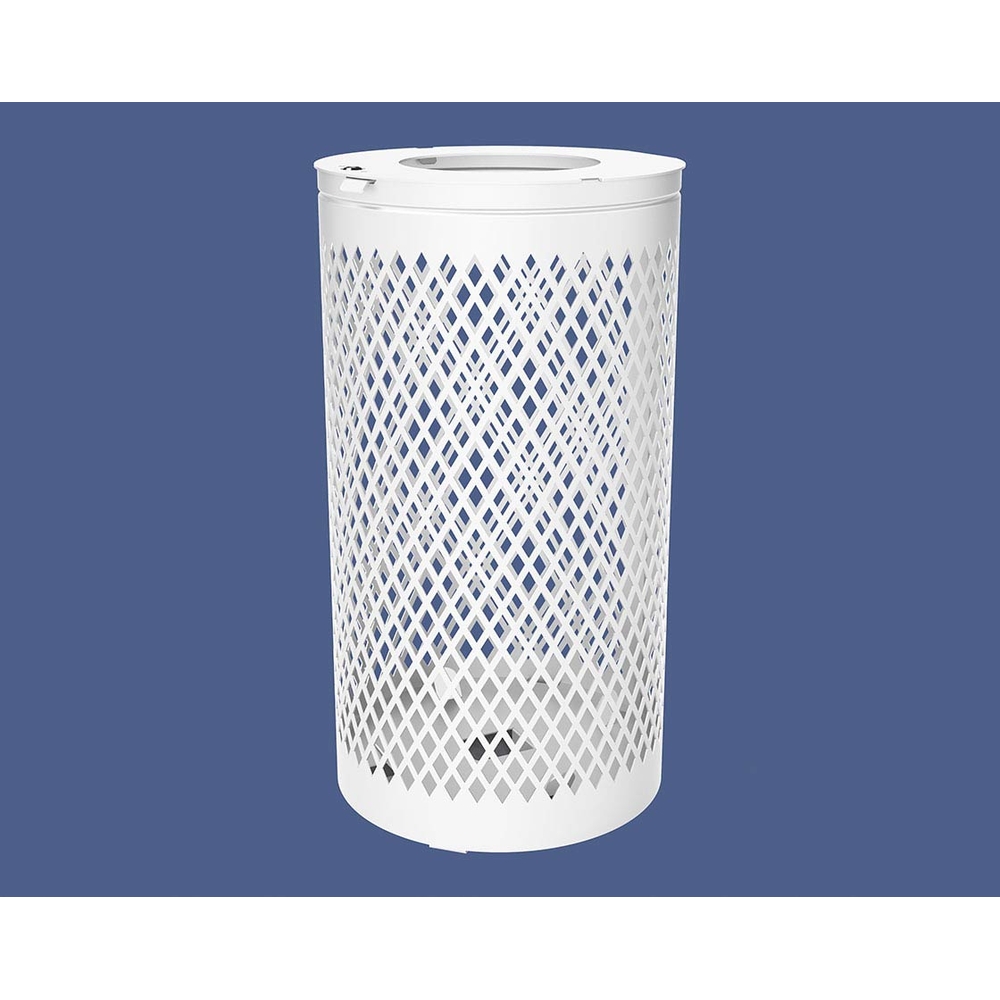 Corbeille Losange 120 litres RAL9010 - PROCITY - 208109.9010
