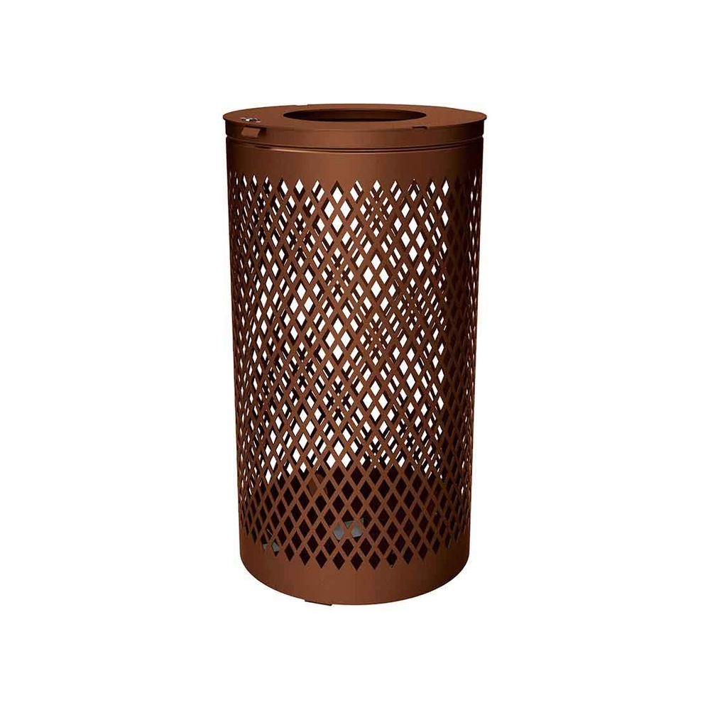 Corbeille Losange 120 litres Aspect Corten - PROCITY - 208109.S025