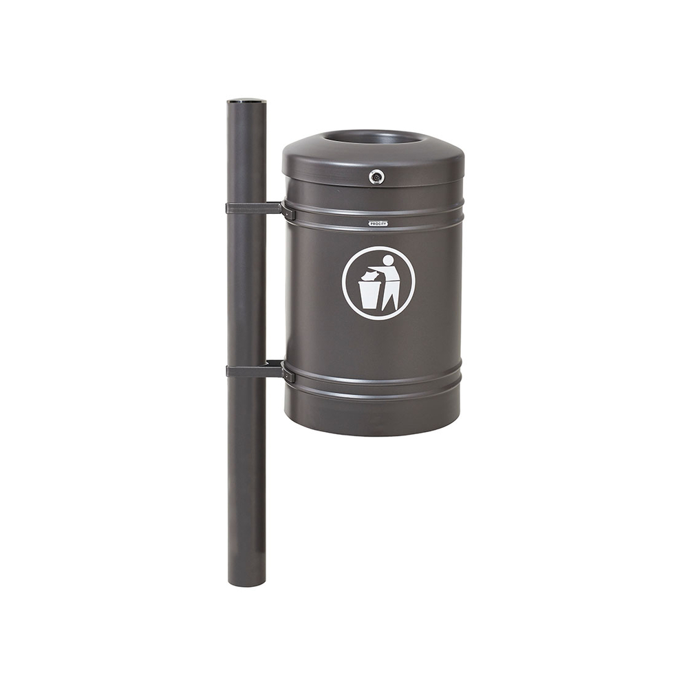 Corbeille Guyenne Inox brossé 40 litres Gris PROCITY - 208121.GPRO