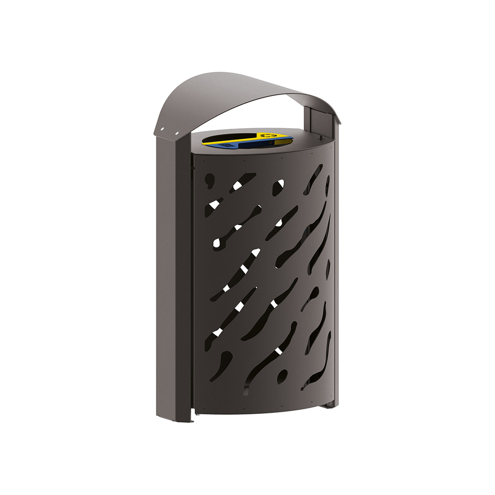Corbeille Venise Tri sélectif 2x60 litres Gris PROCITY - 208124.GPRO