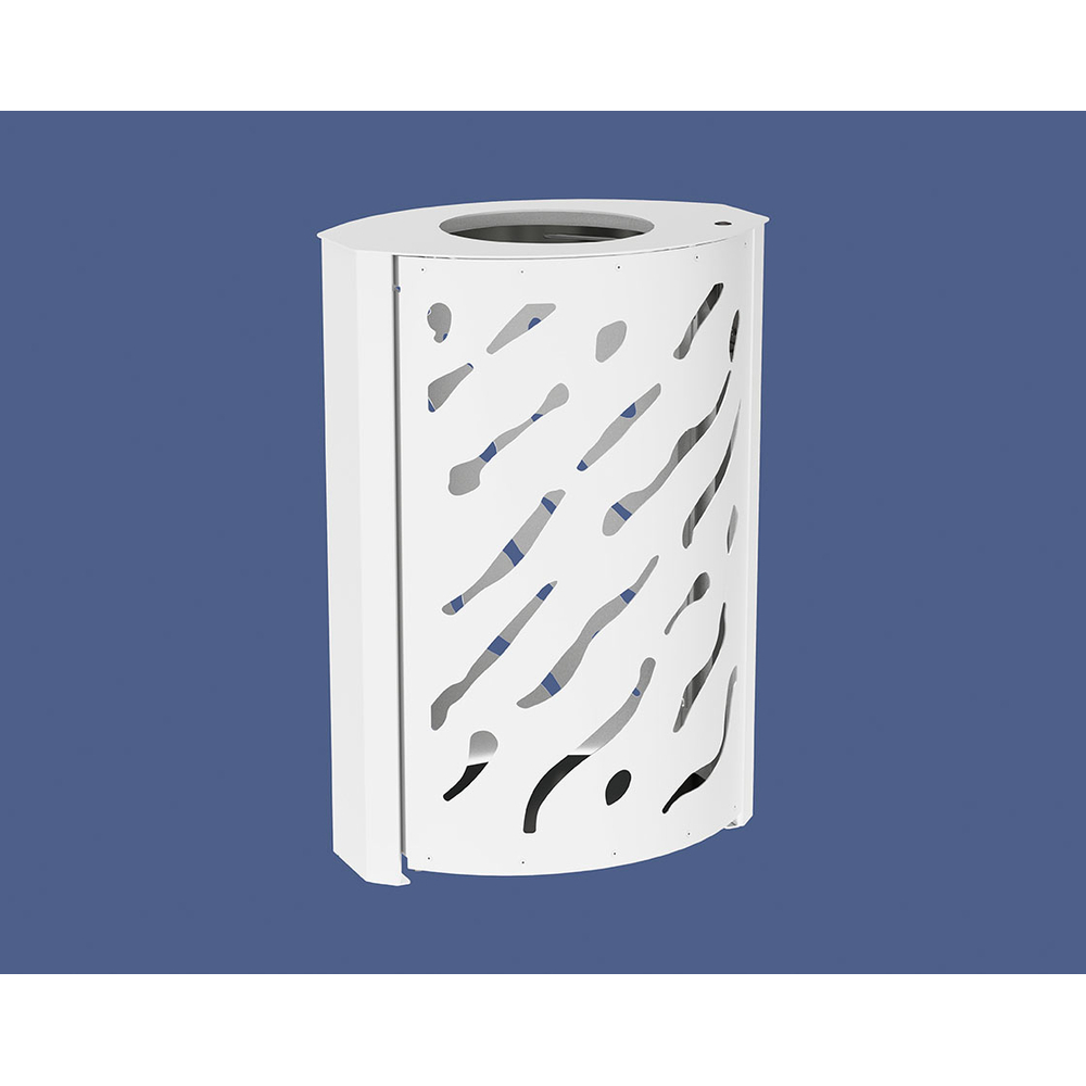 Corbeille Venise 120 litres RAL9010 - Standard - PROCITY - 208127.9010