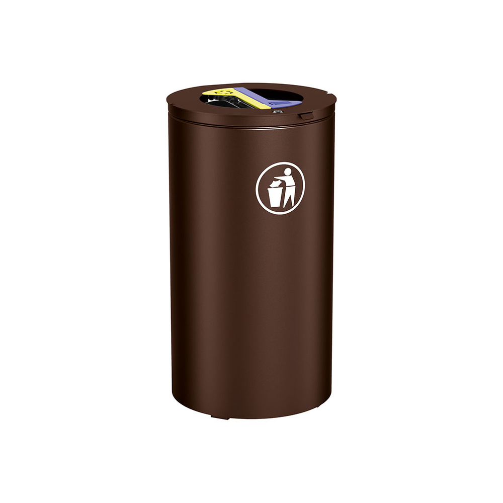 Corbeille Olbia Tri sélectif RAL8017 - PROCITY - 208148.8017