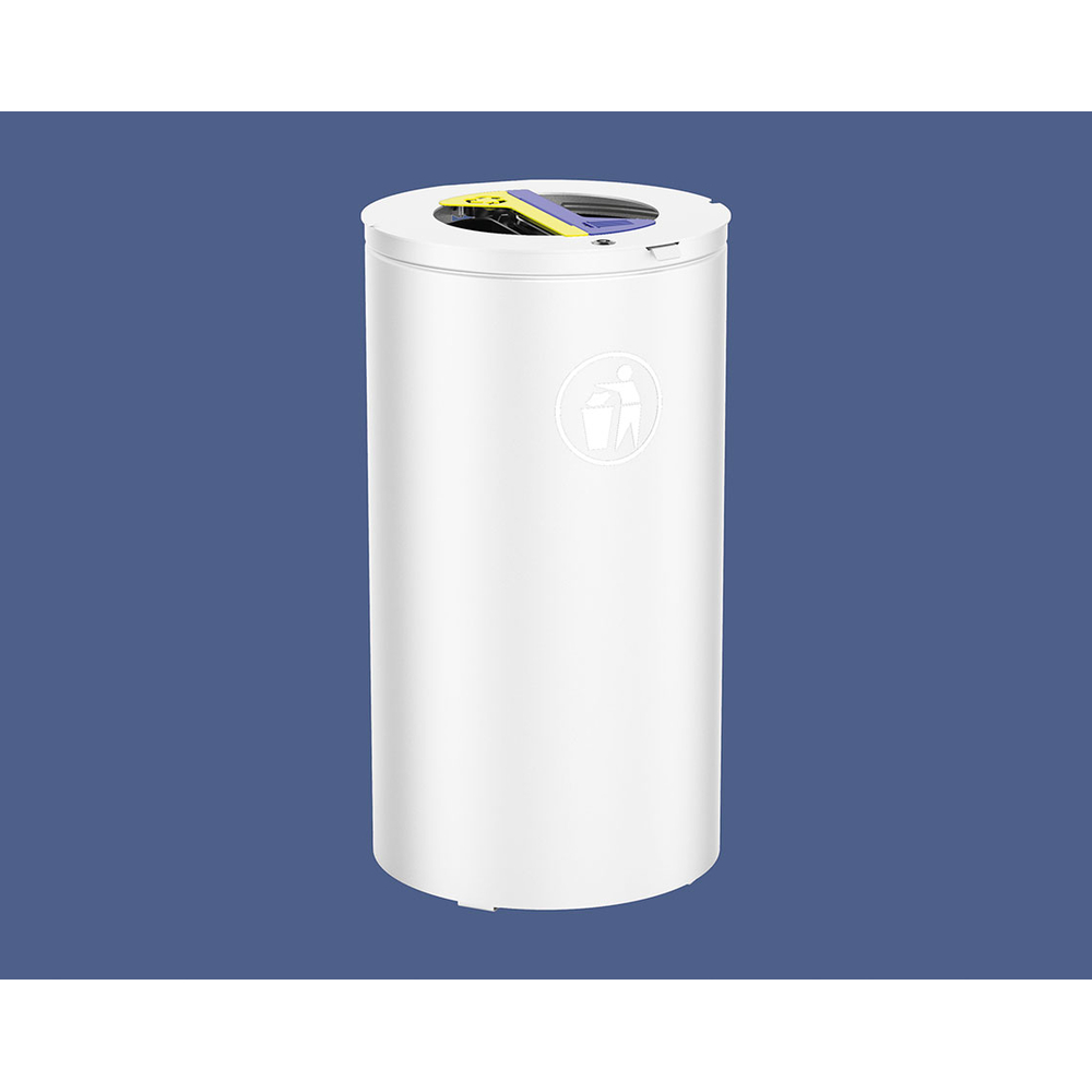 Corbeille Olbia Tri sélectif RAL9010 - PROCITY - 208148.9010
