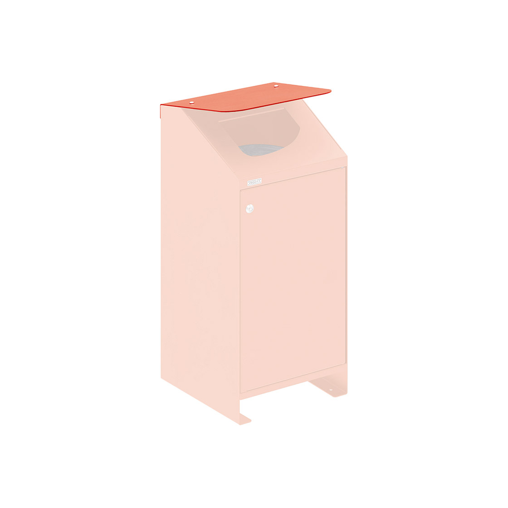 Couvercle pour corbeille Berlin RAL3020 - PROCITY - 208152.3020