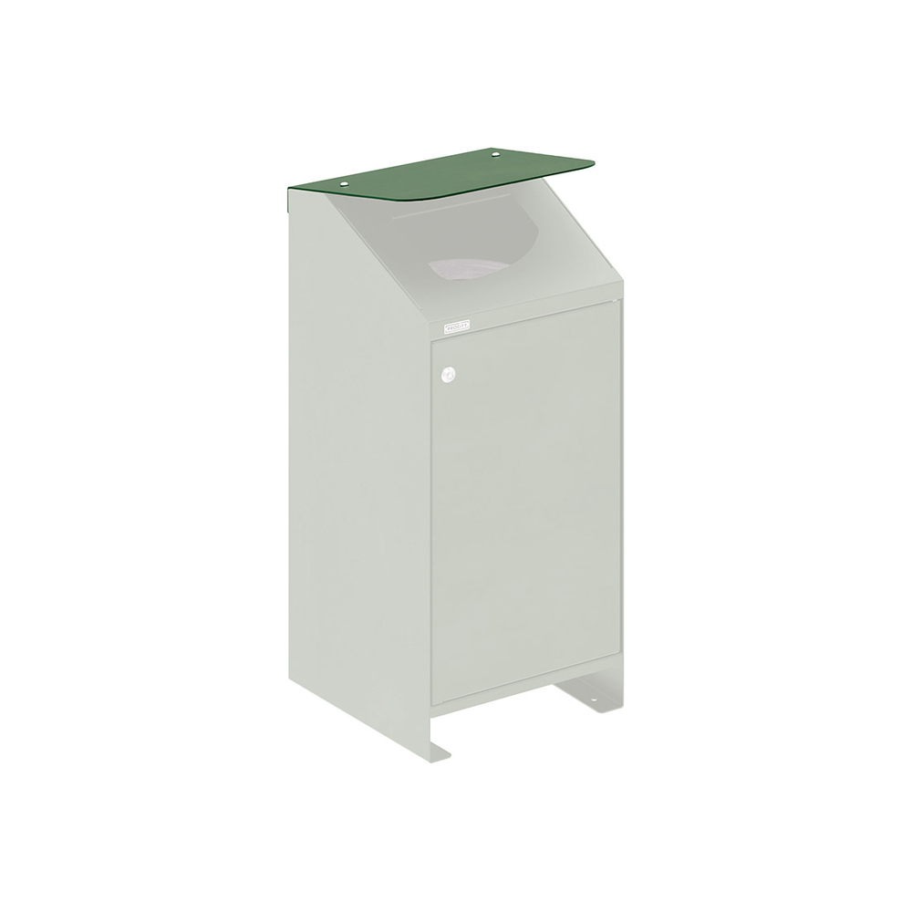 Couvercle pour corbeille Berlin RAL6005 - PROCITY - 208152.6005