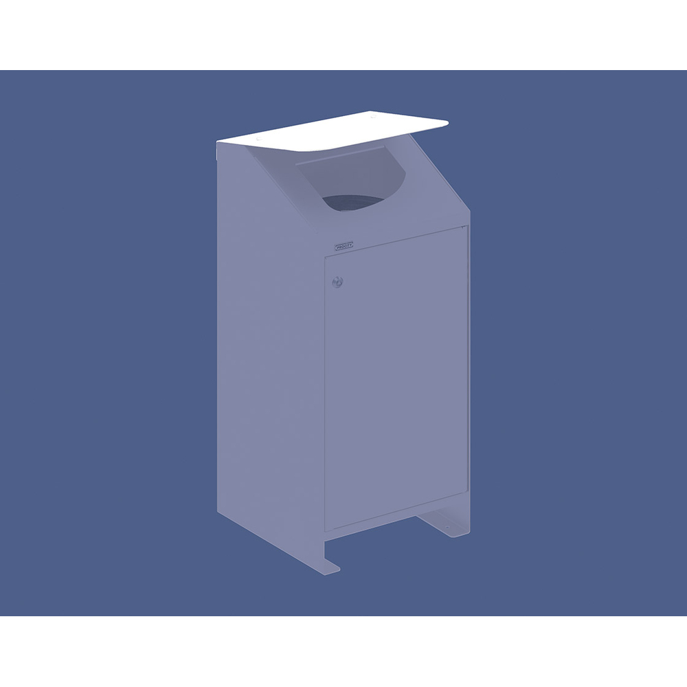 Couvercle pour corbeille Berlin RAL9010 - PROCITY - 208152.9010