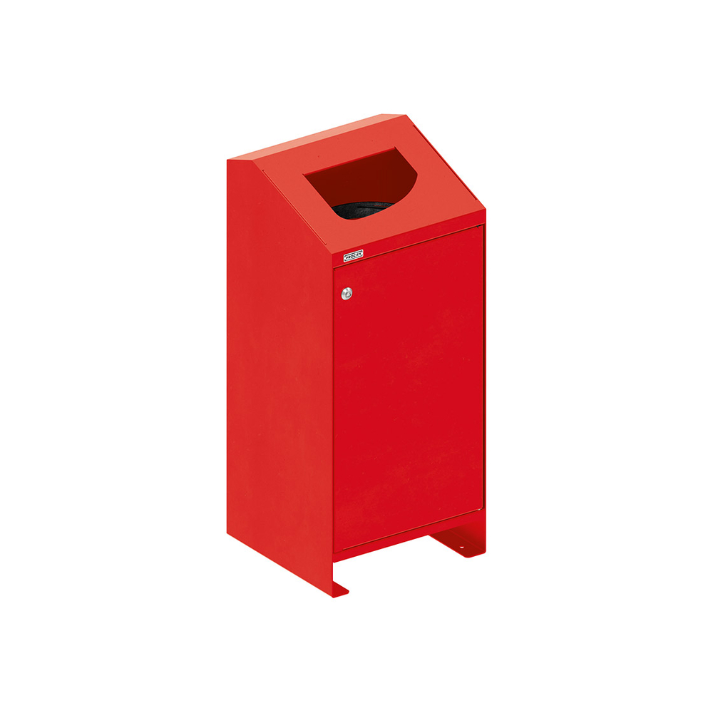 Corbeille Berlin 100 litres RAL3020 - PROCITY - 208156.3020