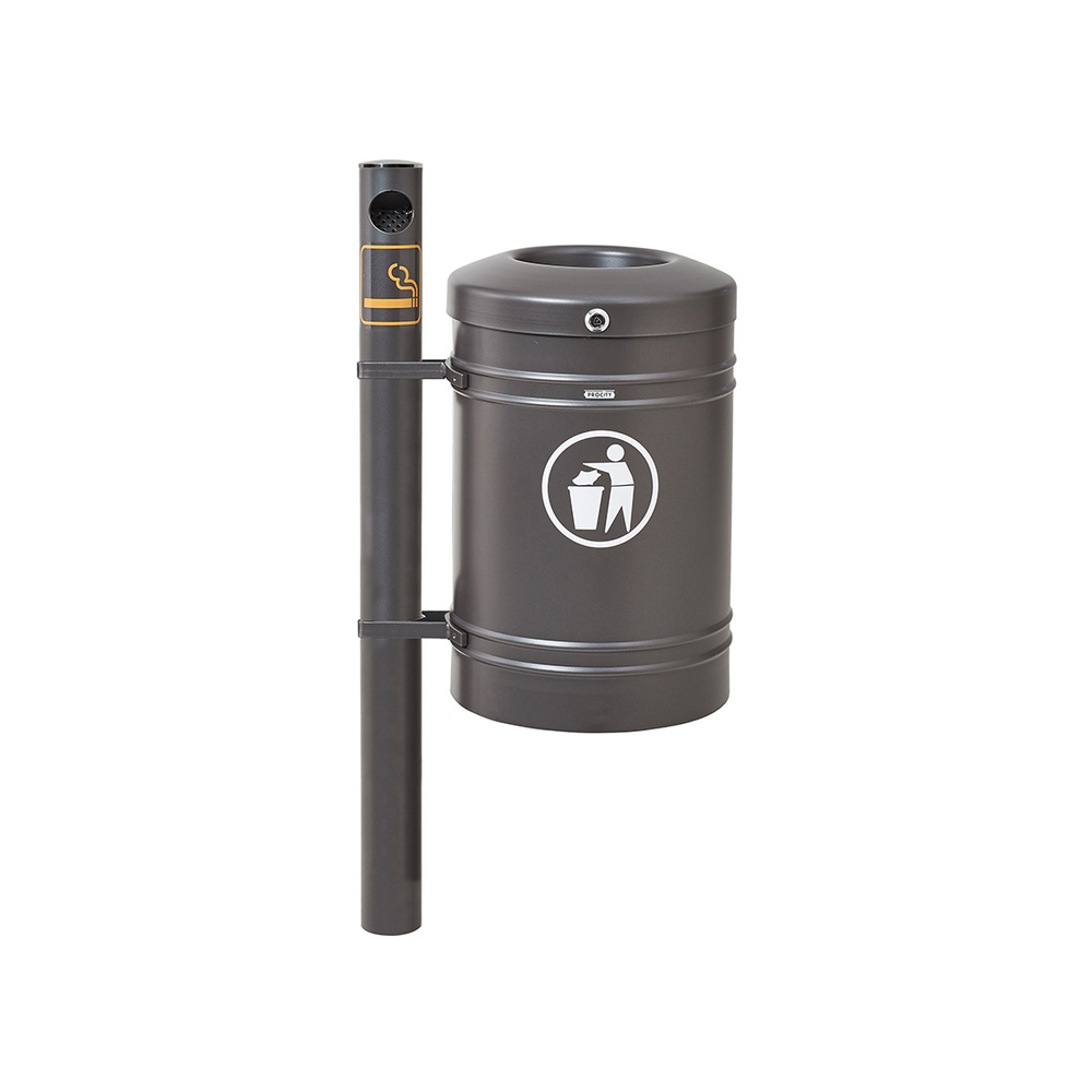 Corbeille Guyenne Inox brossé 40 litres Gris PROCITY - 208164.GPRO