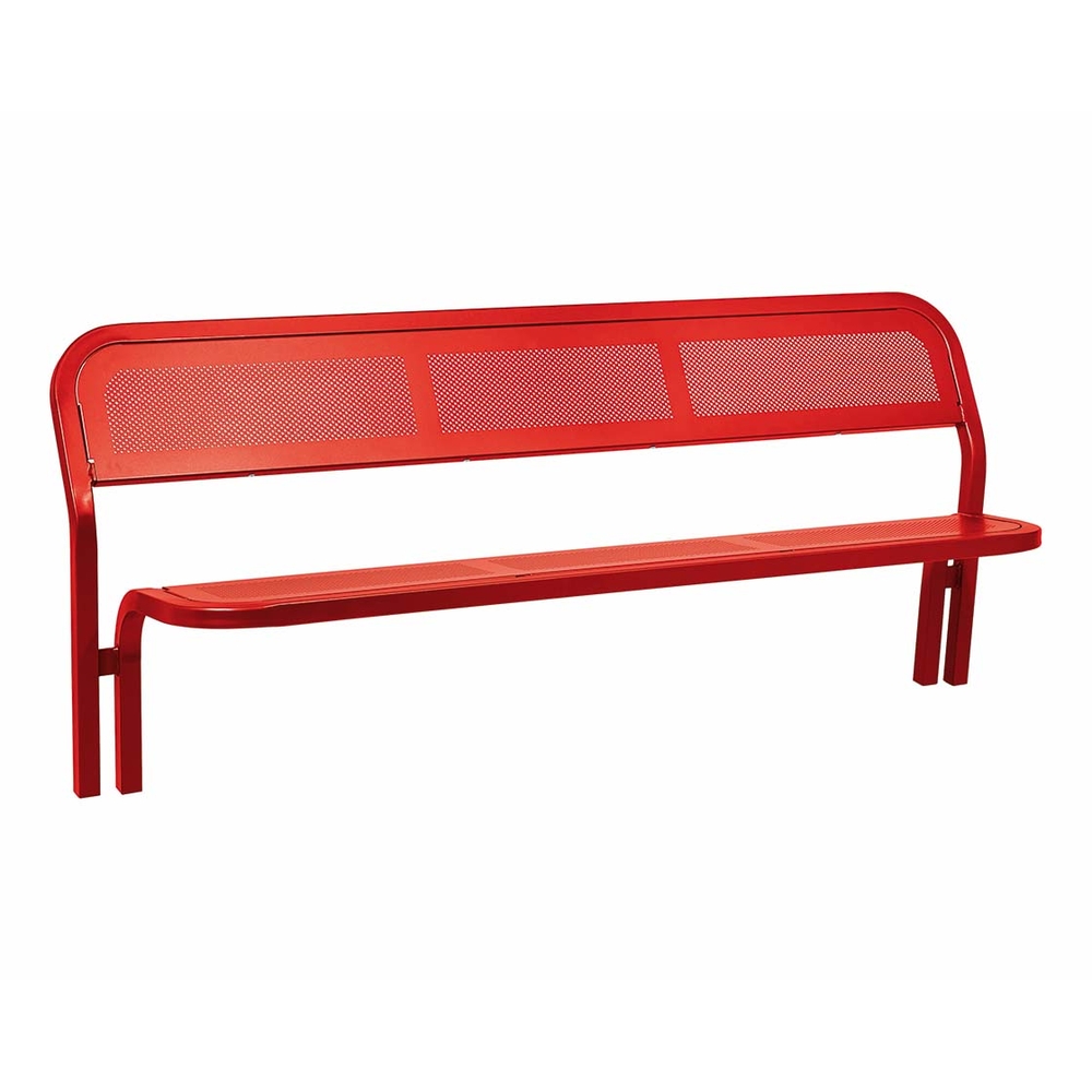 Banc acier Conviviale RAL3020 - PROCITY - 209020.3020