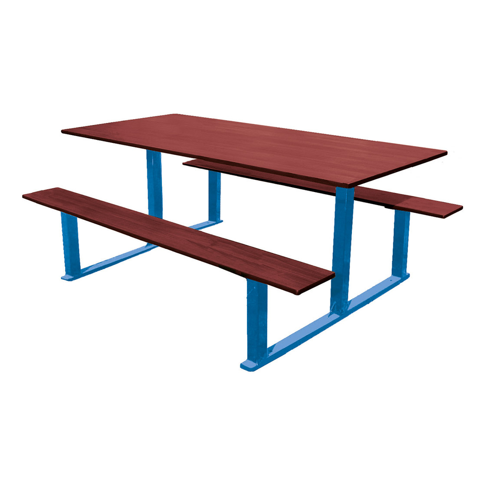 Table de pique-nique Riga RAL5010 - Standard - 1500mm - PROCITY - 209472.5010.ACAJ