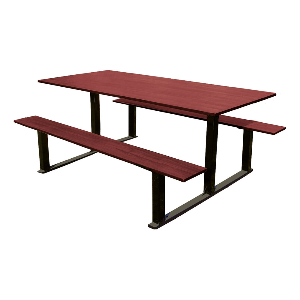 Table de pique-nique Riga RAL9005 - Standard - 1500mm - PROCITY - 209472.9005.ACAJ
