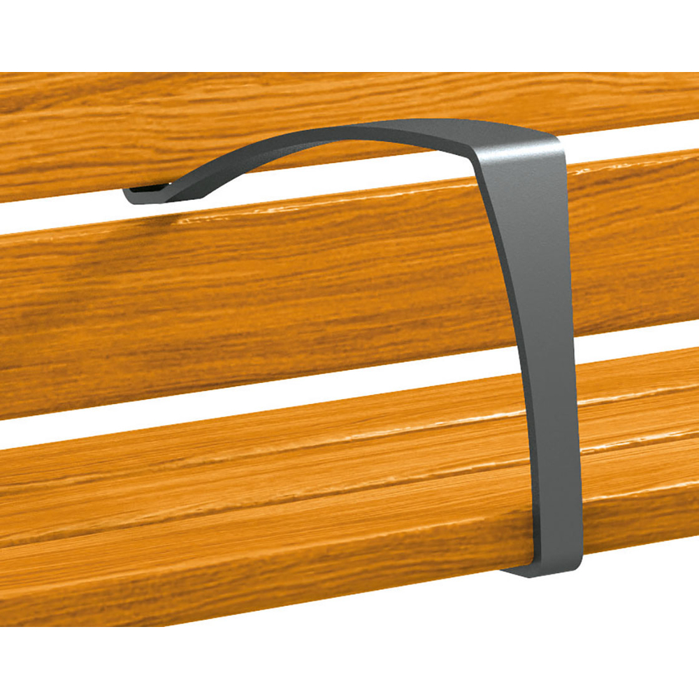 Accoudoir central pour banc Silaos RAL9010 - PROCITY - 209629.9010