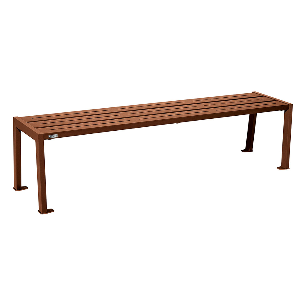 Banquette Silaos acier Aspect Corten - PROCITY - 209636.S025