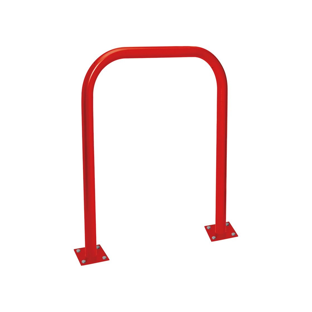 Arceau simple Ø60mm RAL3020 - 1000mm - Sur platines - Peint sur zinc - PROCITY - 294020.3020