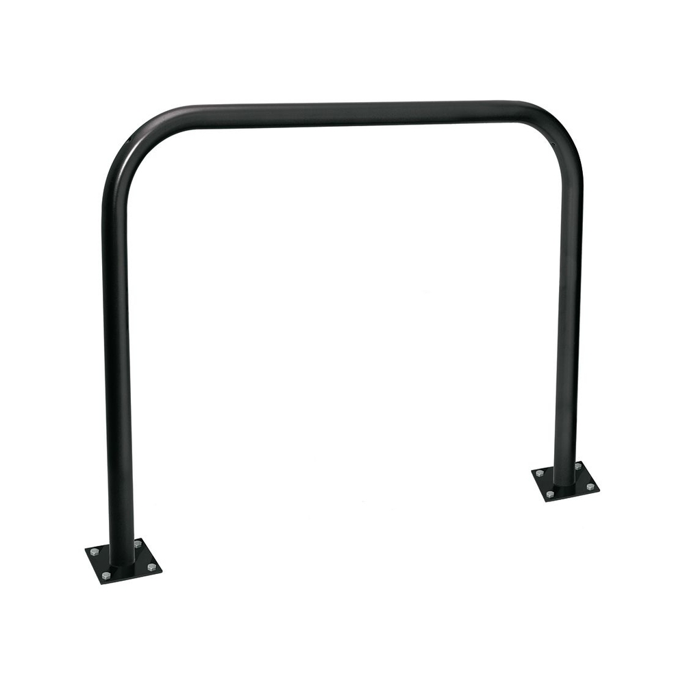 Arceau simple Ø60mm RAL9005 - 1500mm - Sur platines - Peint sur zinc - PROCITY - 294021.9005