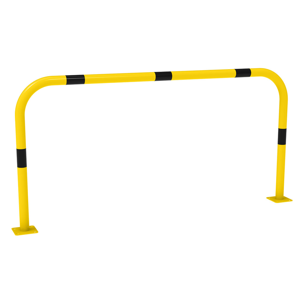 Arceau simple Ø60mm 2000mm - RAL1021 bandes noires - PROCITY - 294045