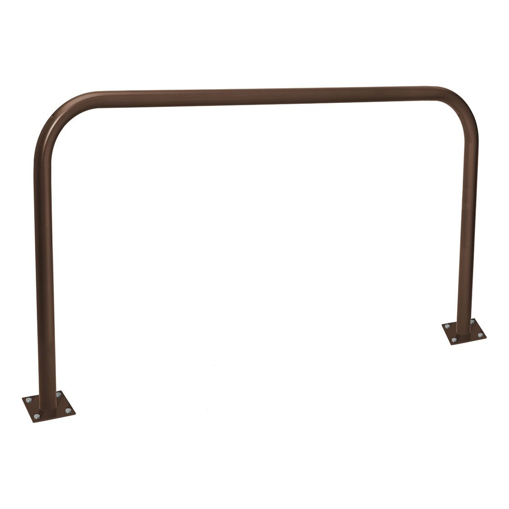 Arceau simple Ø60mm RAL8017 - 2000mm - Sur platines - Peint sur galva - PROCITY - 294058.8017