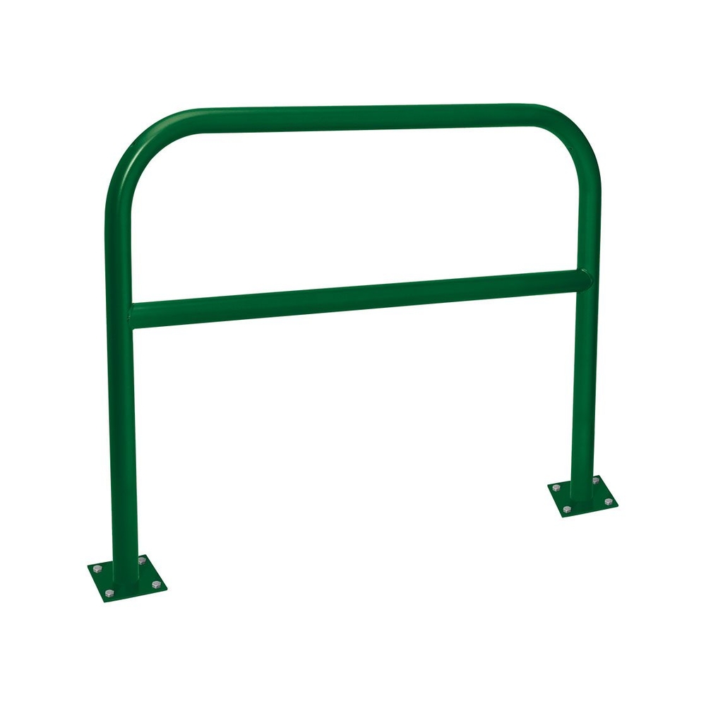 Arceau renforcé Ø60mm RAL6005 - 1500mm - Sur platines - Peint sur zinc - PROCITY - 294221.6005