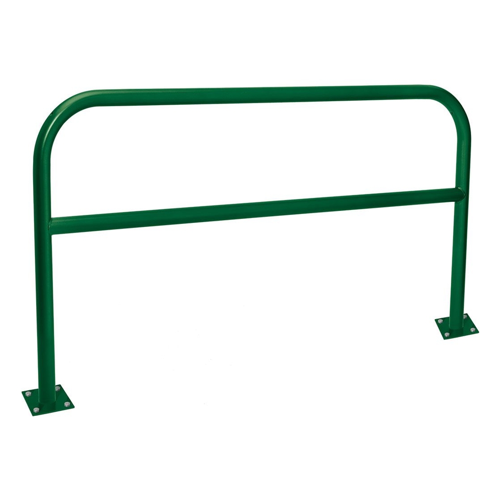 Arceau renforcé Ø60mm RAL6005 - 2000mm - Sur platines - Peint sur zinc - PROCITY - 294222.6005