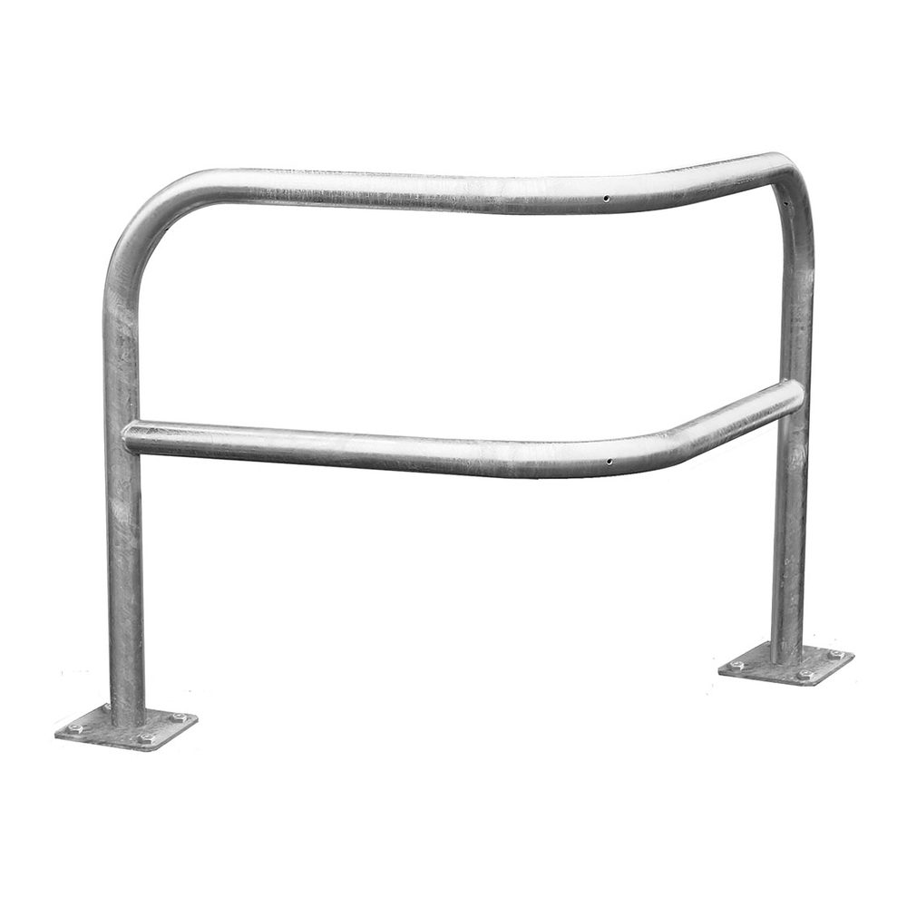 Arceau d'angle renforcé galva à 2 pieds 1000mm Sur platines - PROCITY - 294506