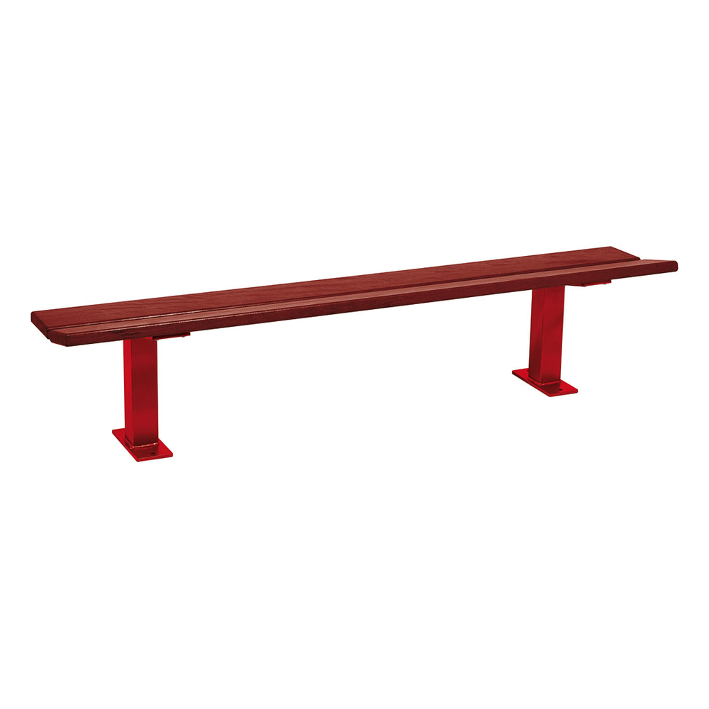 Banquette Pagode RAL3004 - lasuré acajou - PROCITY - 299193.3004.ACAJ
