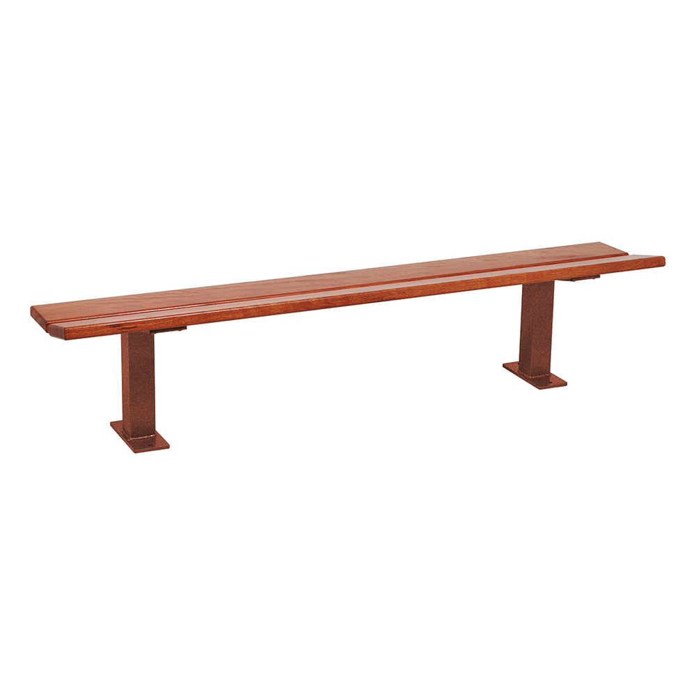 Banquette Pagode Aspect Corten - lasuré chêne clair - PROCITY - 299193.S025.CHEC