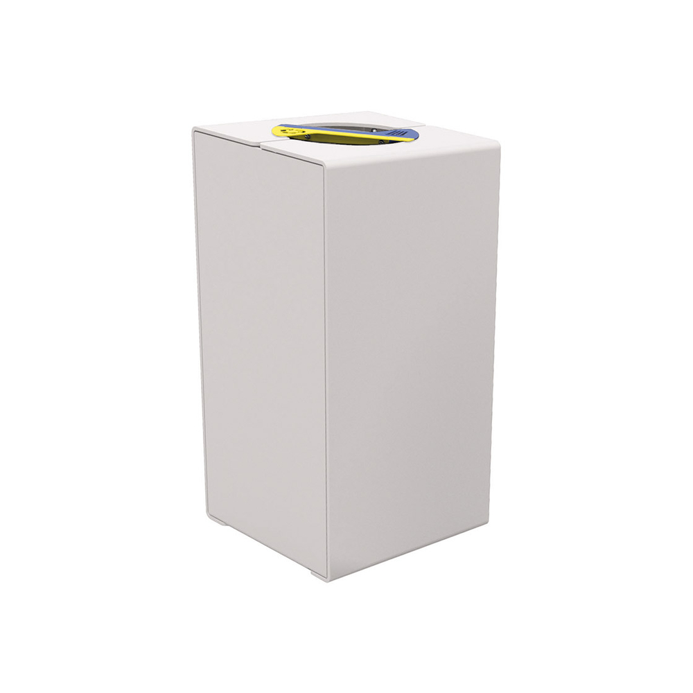 Corbeille KUB tri sélectif acier RAL7044 - PROCITY - 306180.7044