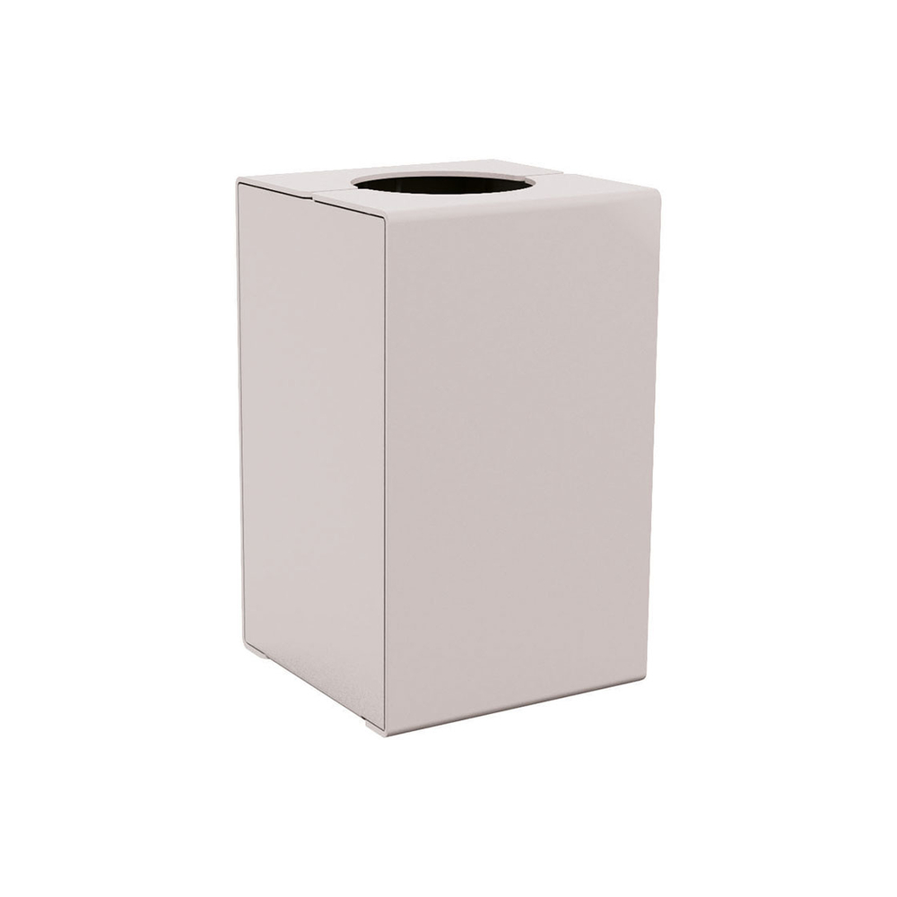 Corbeille KUB acier RAL7044 - Version sans couvercle - PROCITY - 306485.7044