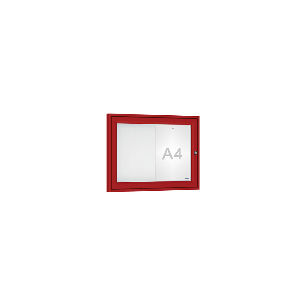 Vitrine Tradition RAL3004 - 2 A4 - 400x550mm - PROCITY - 405000.3004