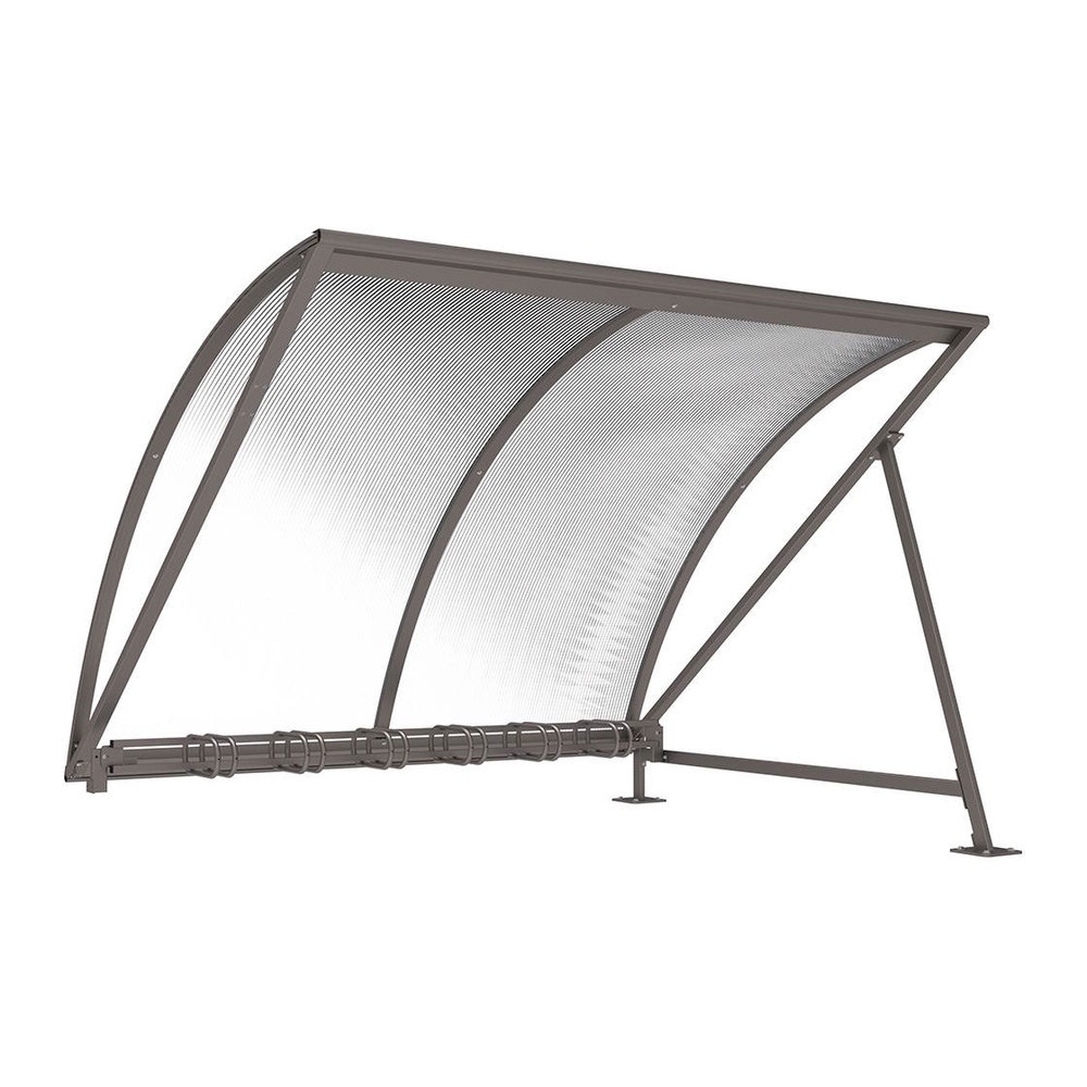 Abri vélos demi-lune Gris PROCITY - 529031.GPRO