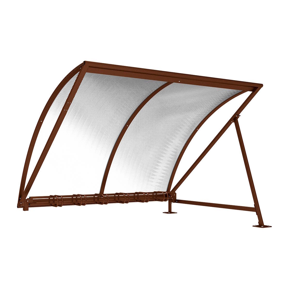 Abri vélos demi-lune Aspect Corten - compl range vélos - PROCITY - 529031.S025