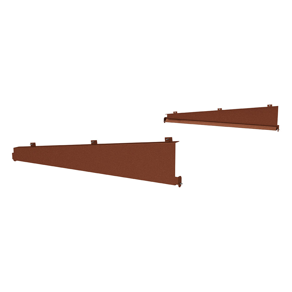 Coupe-vent latéraux pour abris Milan - la paire Aspect Corten - PROCITY - 529407.S025