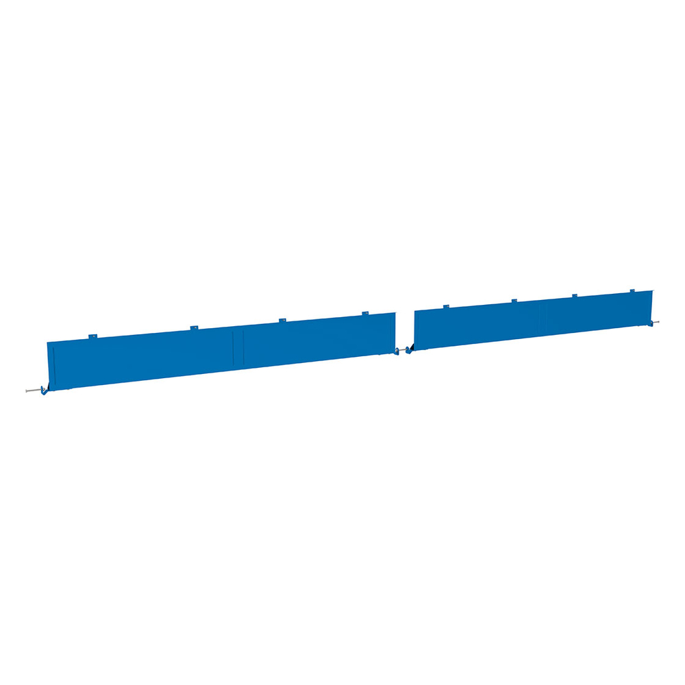 Coupe-vent face avant pour abris Milan RAL5010 - 5000 mm - PROCITY - 529409.5010