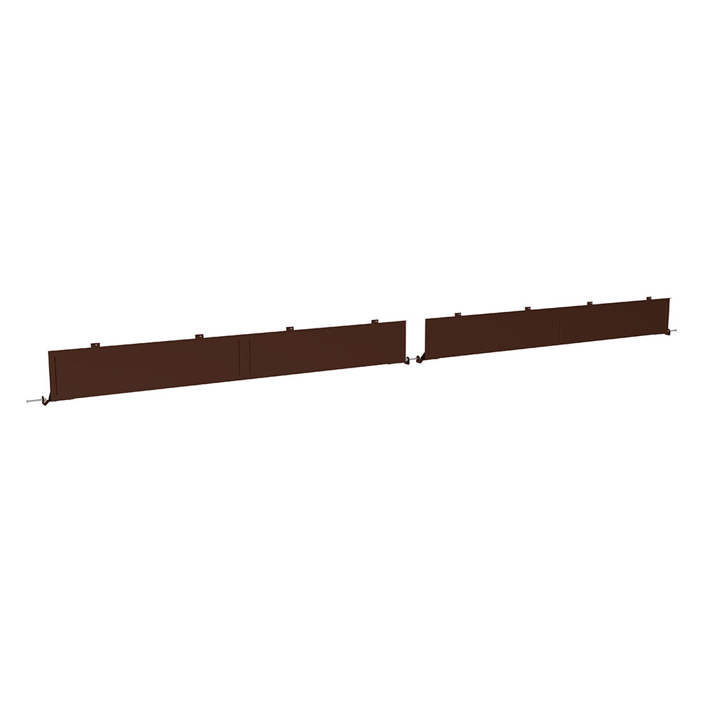 Coupe-vent face avant pour abris Milan RAL8017 - 5000 mm - PROCITY - 529409.8017