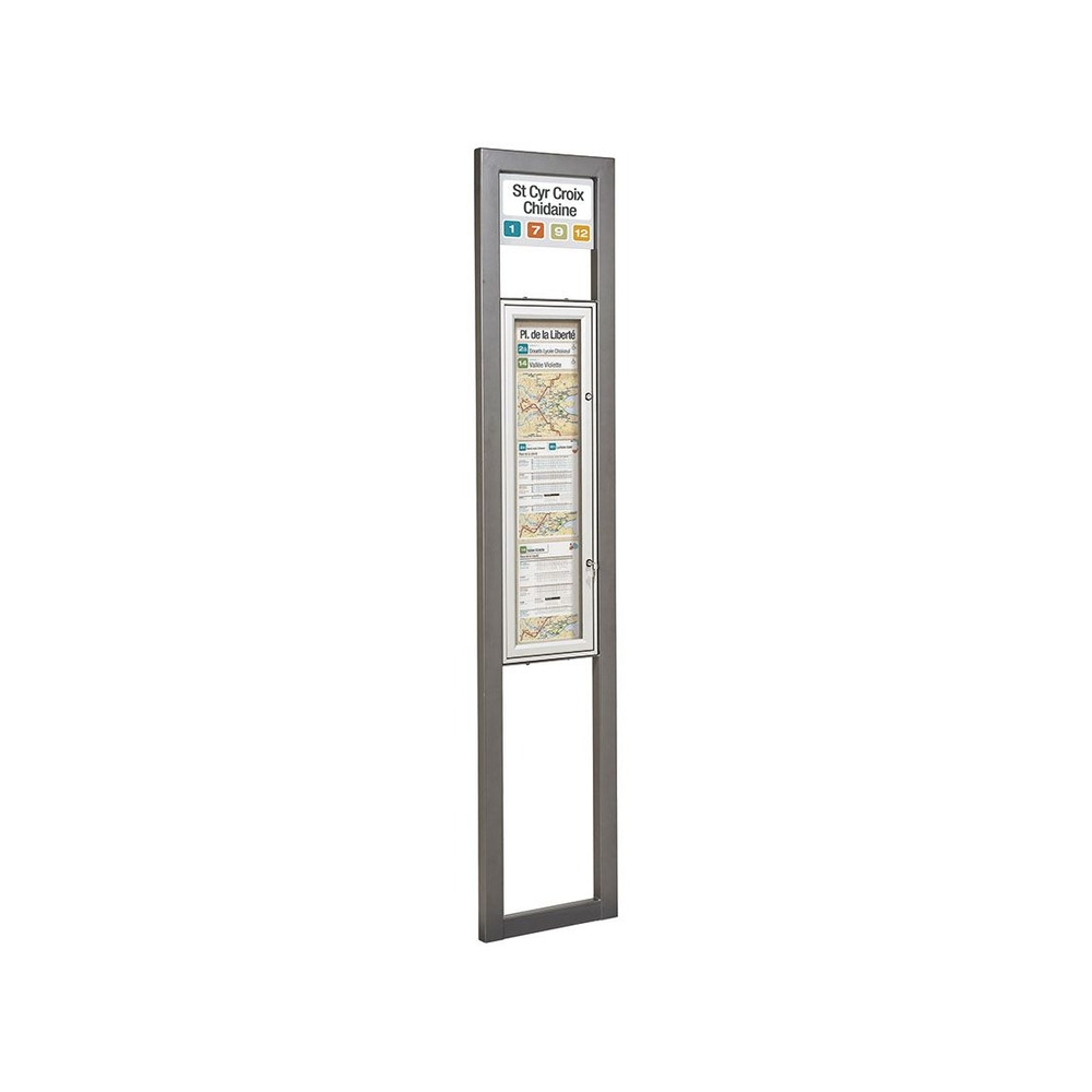 Totem arrêt de bus Milan Gris PROCITY - 529445.GPRO