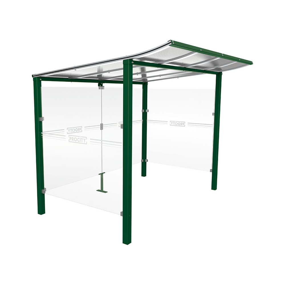 Abri caisse Modulo RAL6005 - 2500 mm - Scellement direct - PROCITY - 529771.6005