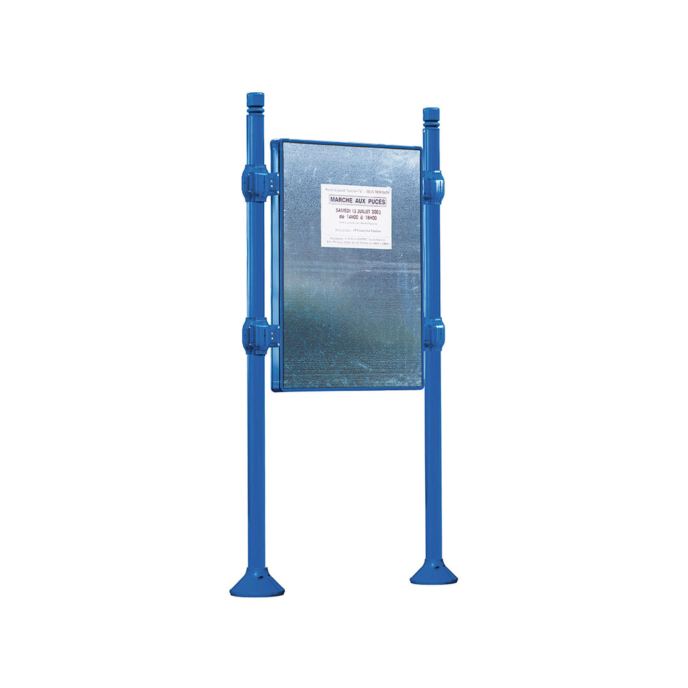 Panneau d'affichage libre City RAL5010 - 1225x870 - Module initial - Sans bandeau-titre - PROCITY - 591040.5010