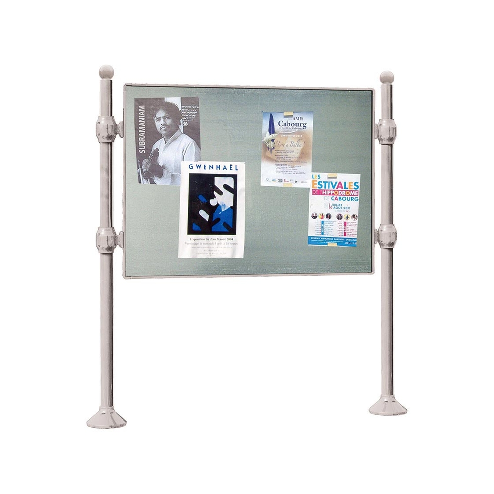 Panneau d'affichage libre Boule RAL7044 - 1225x1670 - Module initial - Sans bandeau-titre - PROCITY - 591072.7044