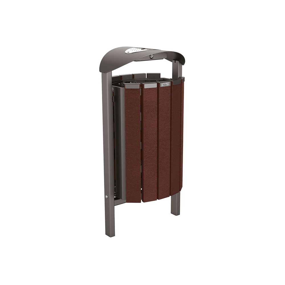 Corbeille Silaos acier et plastique recyclé 50 litres Gris PROCITY - 594149.GPRO