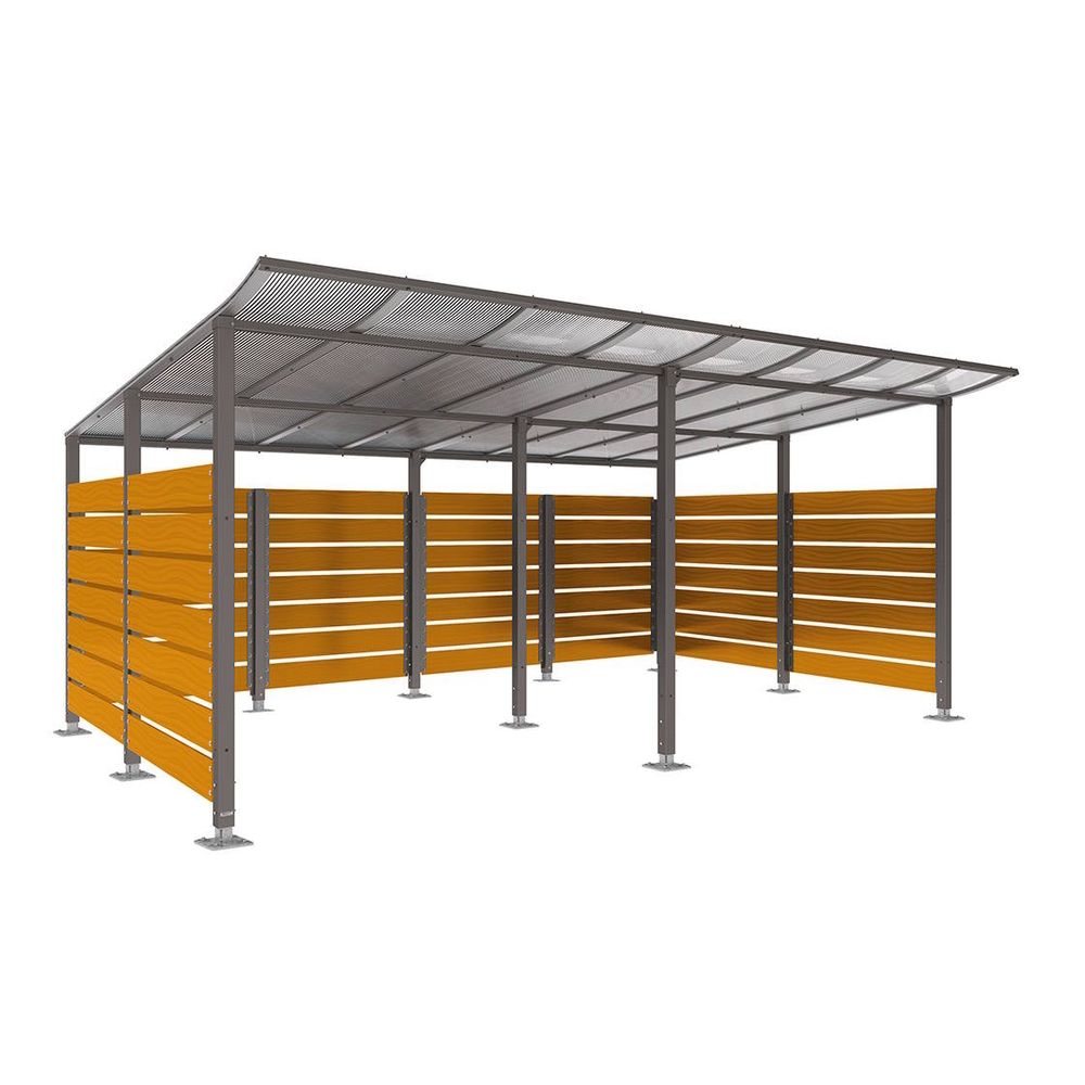 Abri conteneurs Modulo Gris PROCITY - 599783.GPRO.CHEC