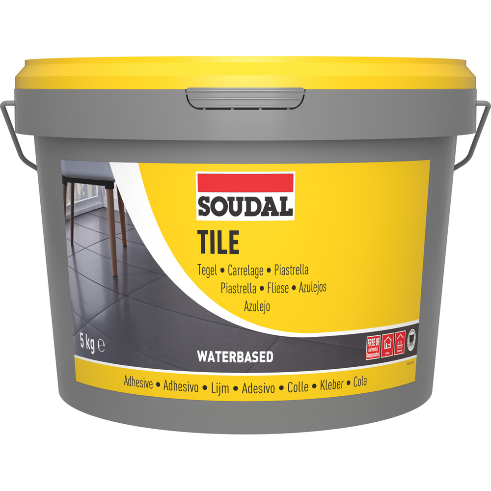 Seau 5 kg colle super carrelage 24a - SOUDAL - 100017