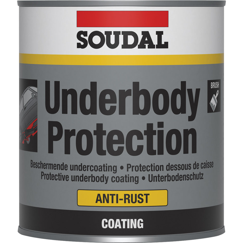 12 boîtes métalliques 1 kg underbody brush noir - SOUDAL - 106704