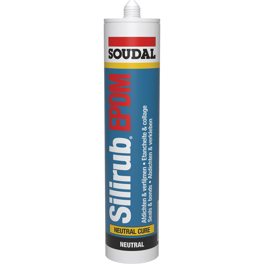 15 cartouches 300 ml SILIRUB epdm noir - SOUDAL - 112501