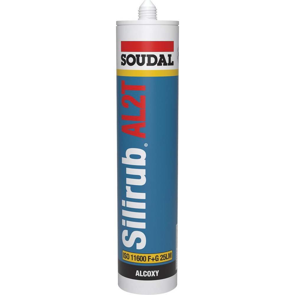 24 cartouches 300 ml SILIRUB al2t blanc - SOUDAL - 120648