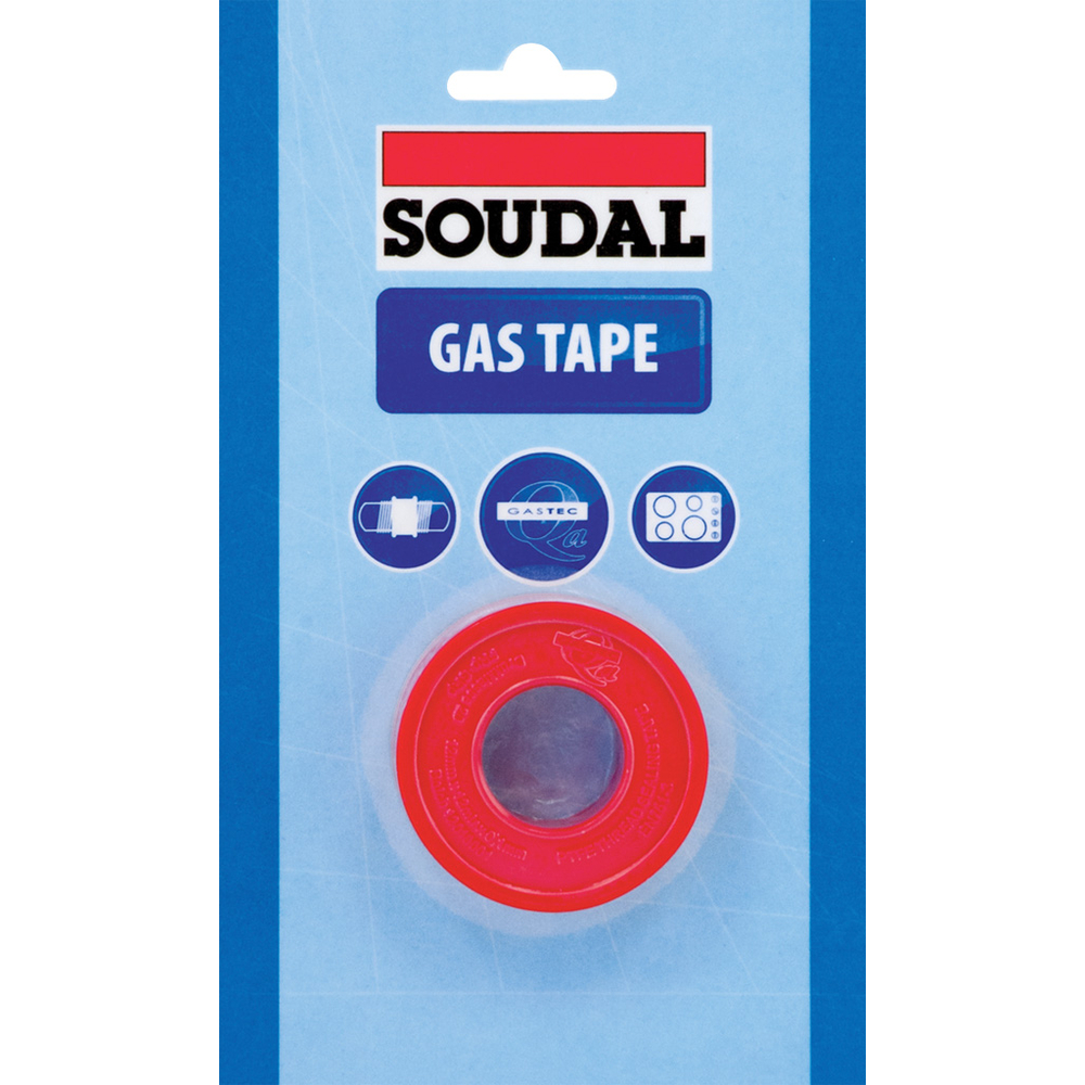 12 blisters Gas Tape - ruban PTFE 12 x 0,1 mm - SOUDAL - 124142